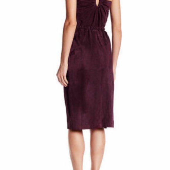 NWT Halston Heritage Genuine Suede Wine Burgundy - Picture 6 of 6